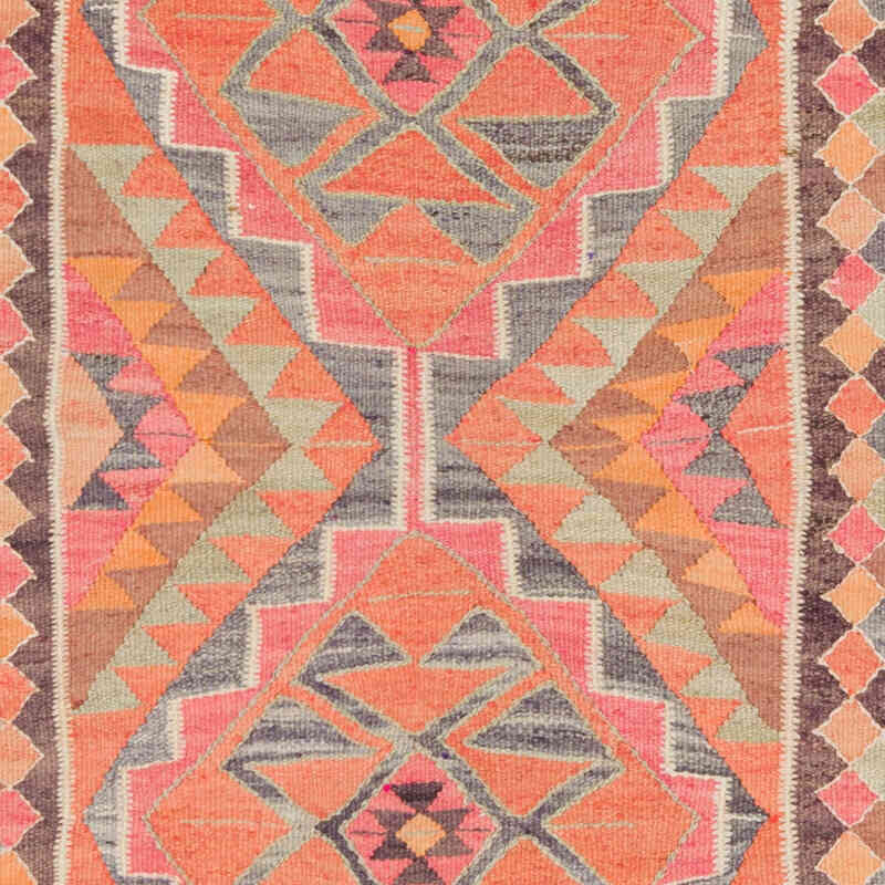 Vintage Anadolu Kilim Yolluk - 96 cm x 325 cm - K0077218