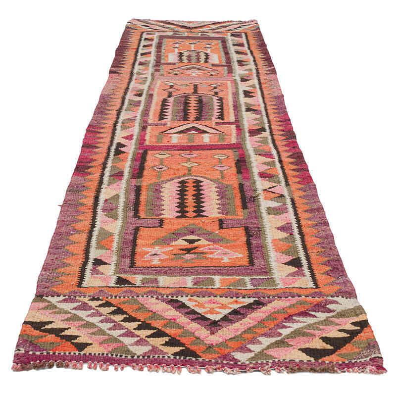 Alfombra Kilim Tribal Vintage - 86 cm x 318 cm - K0077220