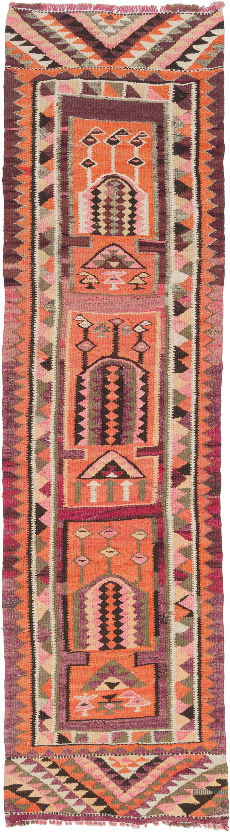 Alfombra Kilim Tribal Vintage - 86 cm x 318 cm - K0077220