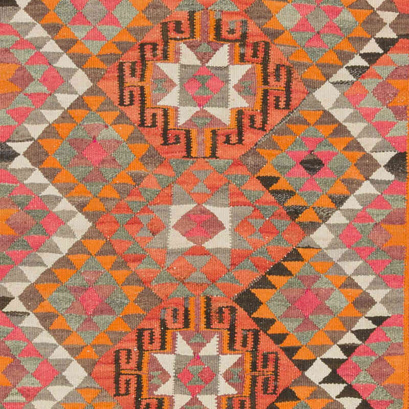 Vintage Tribal Kilim Runner - 3' 2" x 9' 3" (38" x 111") - K0077222