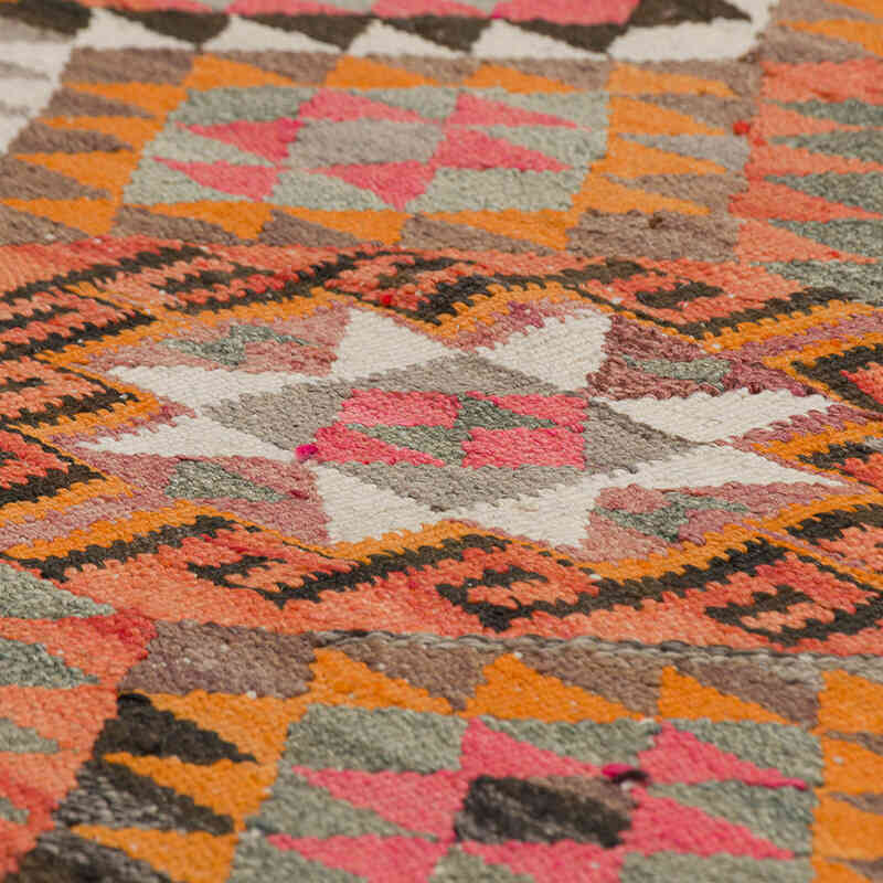 Vintage Tribal Kilim Runner - 3' 2" x 9' 3" (38" x 111") - K0077222