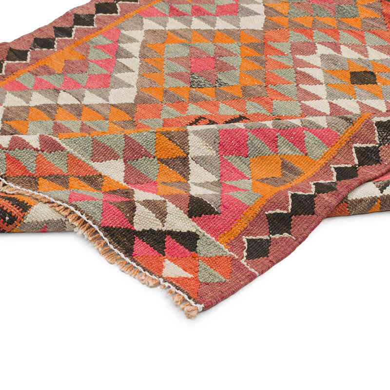 Vintage Tribal Kilim Runner - 3' 2" x 9' 3" (38" x 111") - K0077222