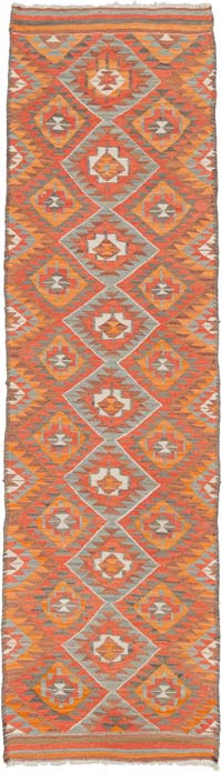 Alfombra Kilim Tribal Vintage - 83 cm x 306 cm