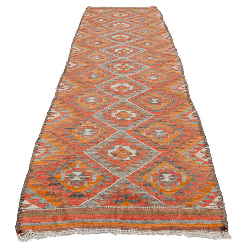 Alfombra Kilim Tribal Vintage - 83 cm x 306 cm - K0077223