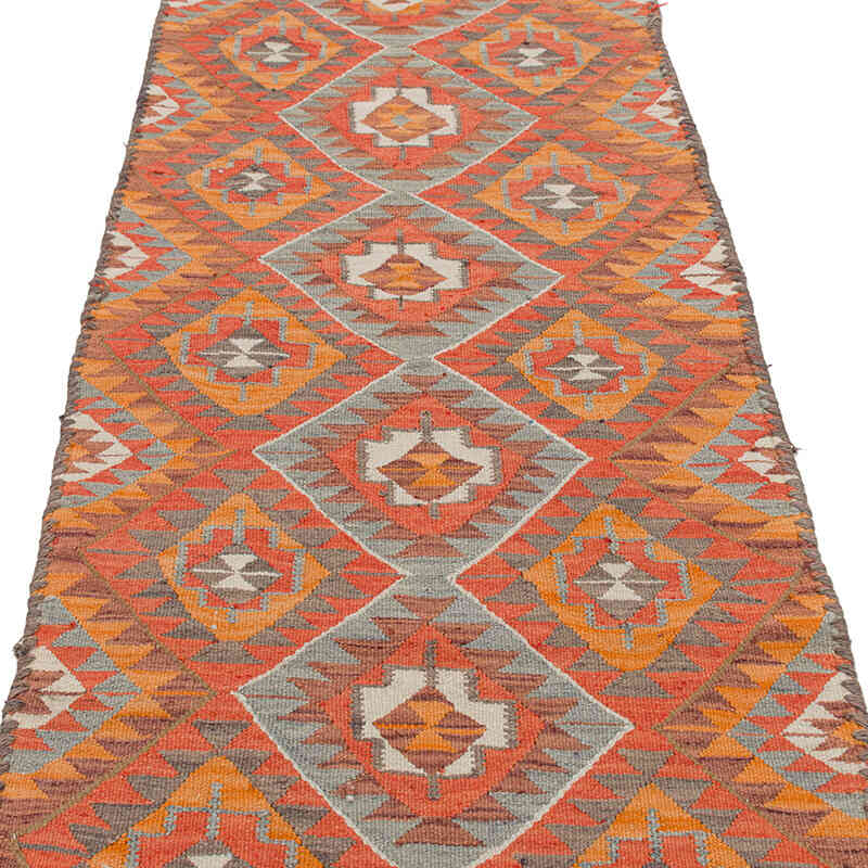 Alfombra Kilim Tribal Vintage - 83 cm x 306 cm - K0077223