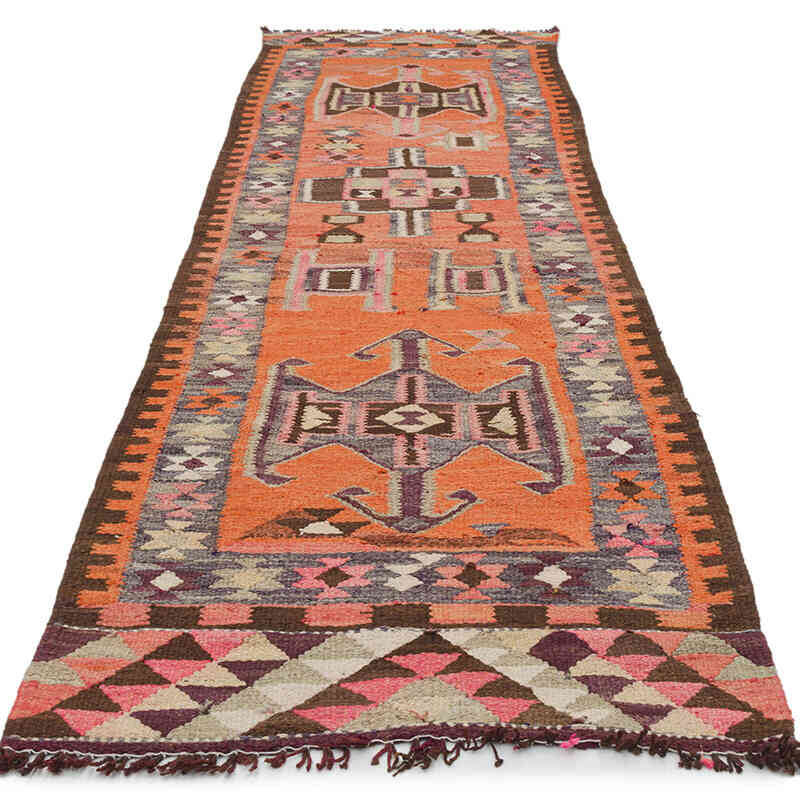 Alfombra Kilim Tribal Vintage - 90 cm x 318 cm - K0077224