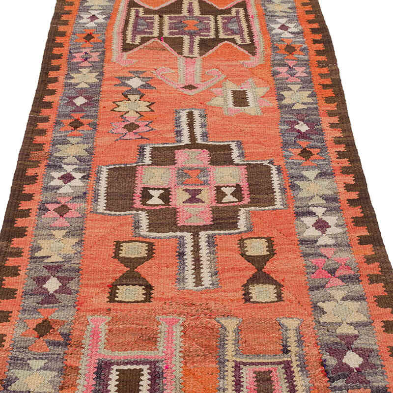 Alfombra Kilim Tribal Vintage - 90 cm x 318 cm - K0077224