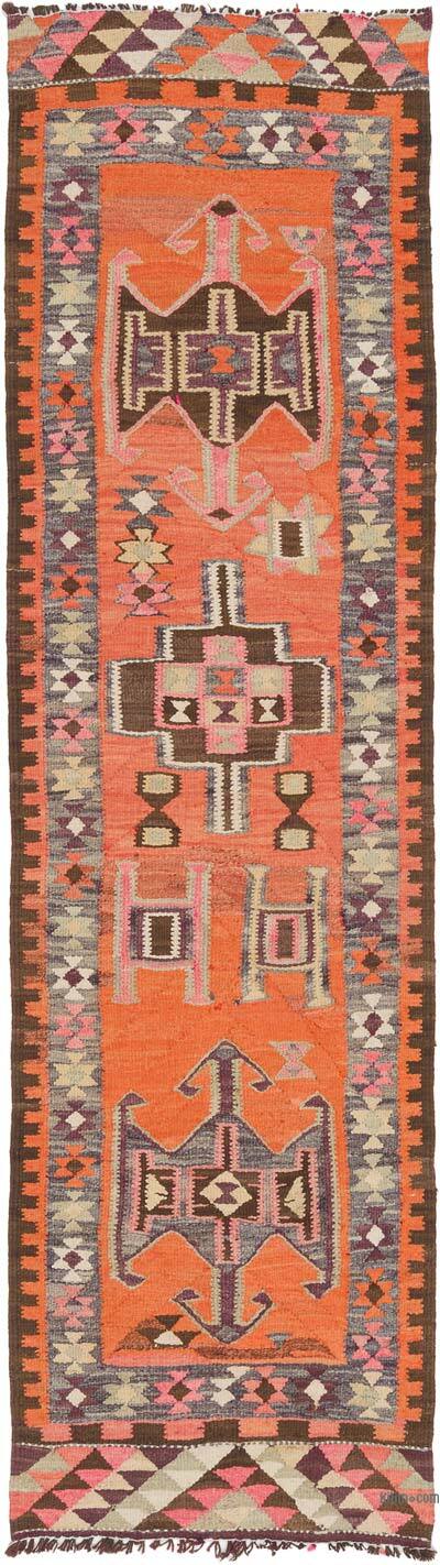 Alfombra Kilim Tribal Vintage - 90 cm x 318 cm