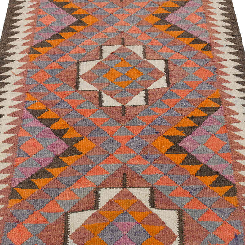 Vintage Anadolu Kilim Yolluk - 96 cm x 300 cm - K0077227