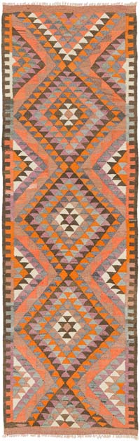 Alfombra Kilim Tribal Vintage - 95 cm x 300 cm