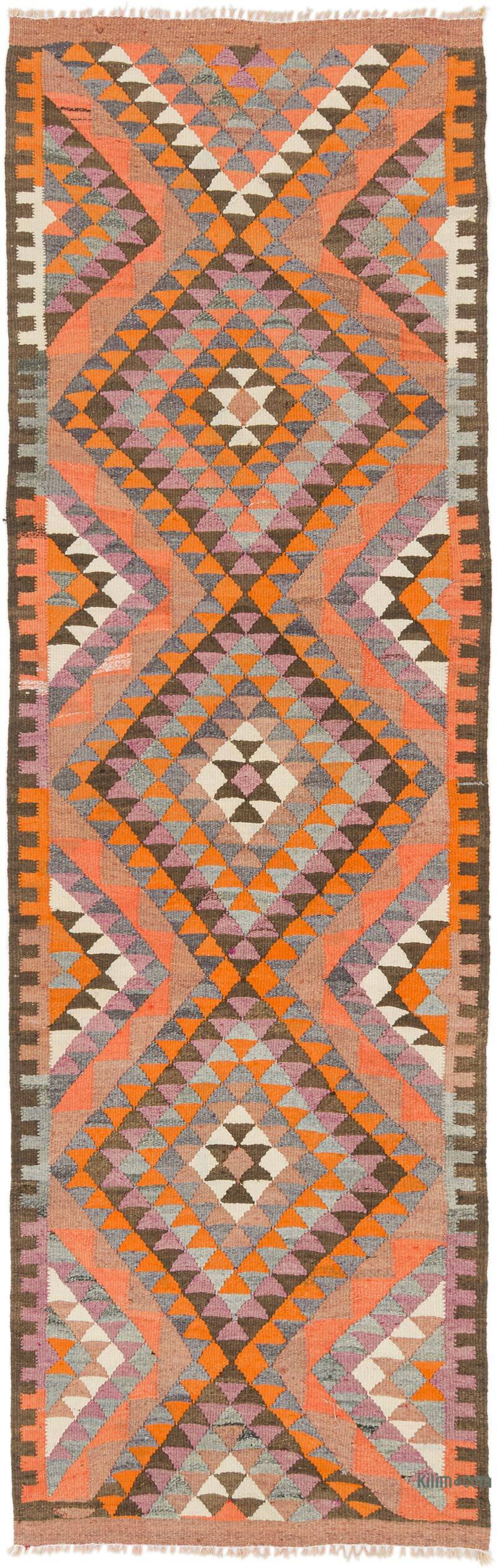 Vintage Anadolu Kilim Yolluk - 95 cm x 300 cm - K0077229