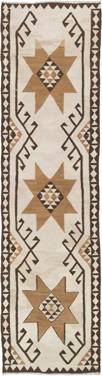 Alfombra Kilim Tribal Vintage - 94 cm x 344 cm