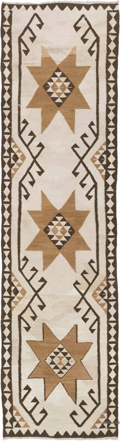Vintage Anadolu Kilim Yolluk - 94 cm x 344 cm
