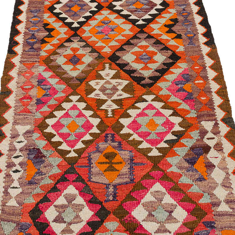 Vintage Tribal Kilim Runner - 2' 10" x 8' 6" (34" x 102") - K0077231
