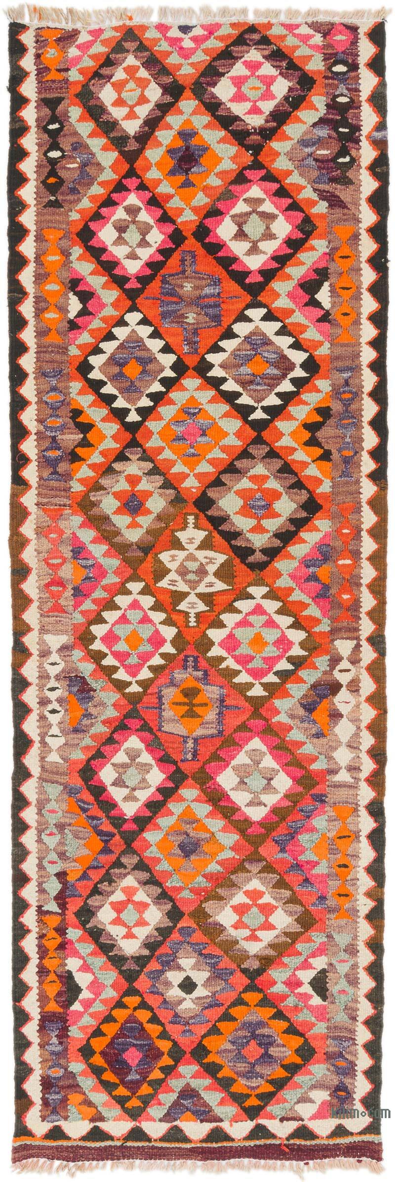 Vintage Tribal Kilim Runner - 2' 10" x 8' 6" (34" x 102") - K0077231