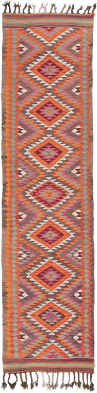 Vintage Anadolu Kilim Yolluk - 83 cm x 326 cm