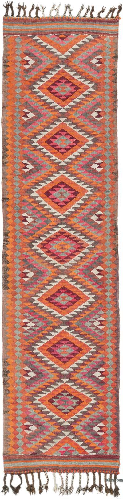 Alfombra Kilim Tribal Vintage - 83 cm x 326 cm