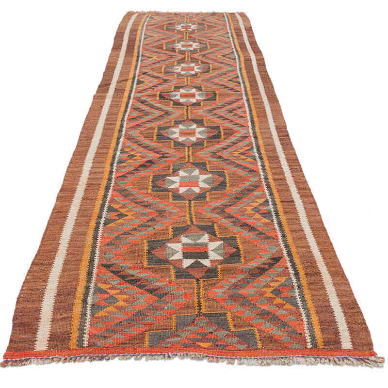 Vintage Anadolu Kilim Yolluk - 91 cm x 348 cm - K0077234