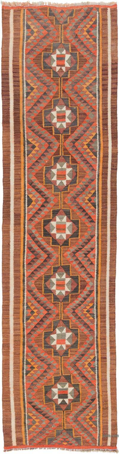 Vintage Tribal Kilim Runner - 3'  x 11' 5" (36" x 137")