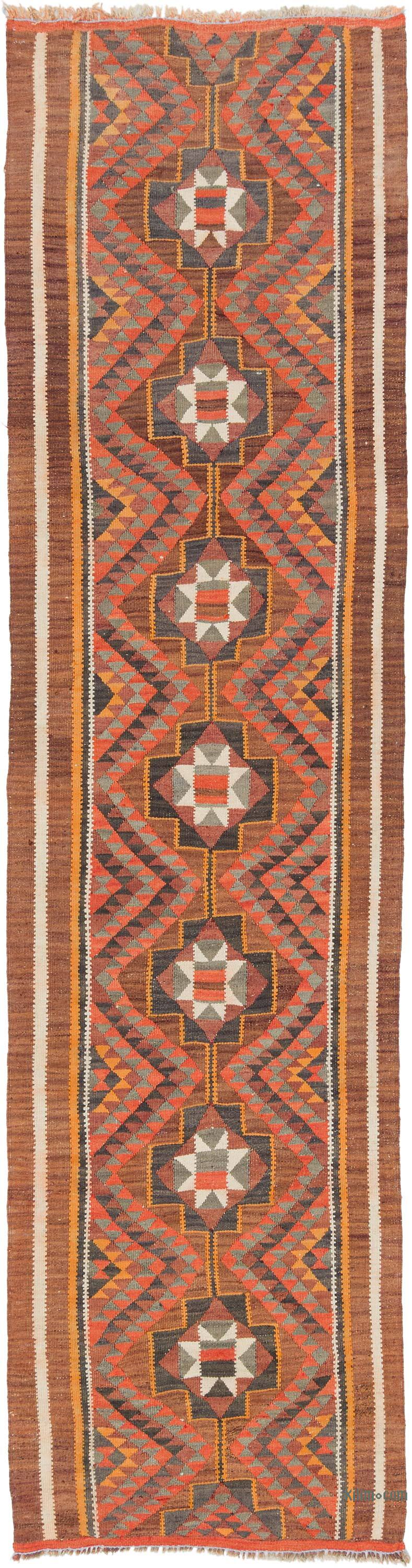 Vintage Anadolu Kilim Yolluk - 91 cm x 348 cm - K0077234