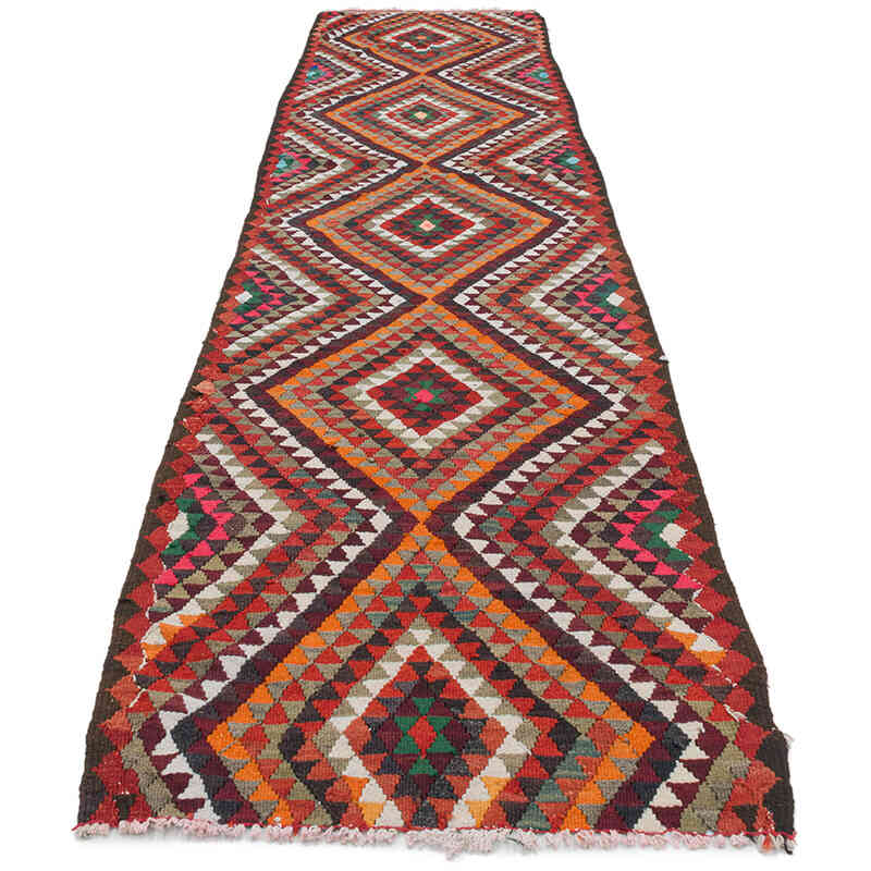 Vintage Anadolu Kilim Yolluk - 80 cm x 351 cm - K0077236