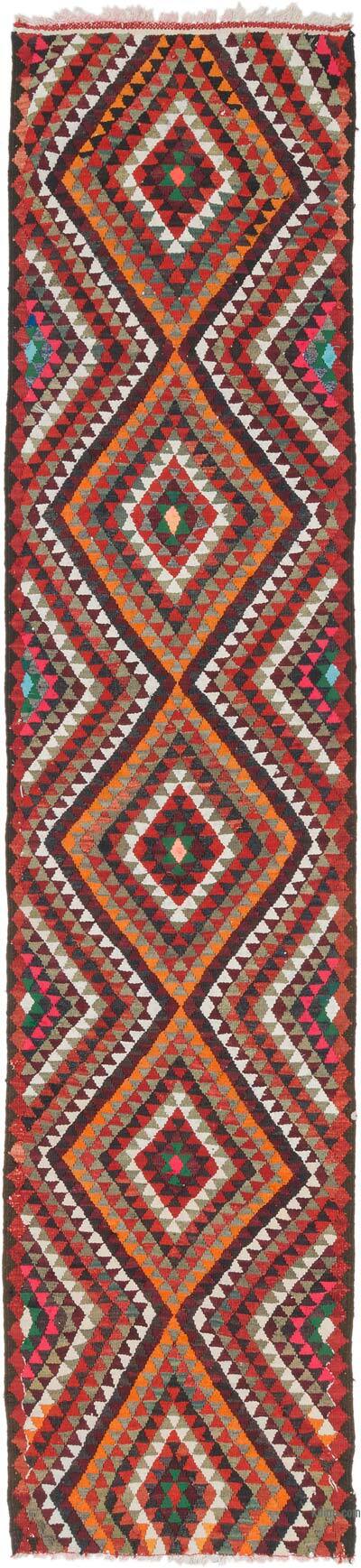 Alfombra Kilim Tribal Vintage - 80 cm x 351 cm