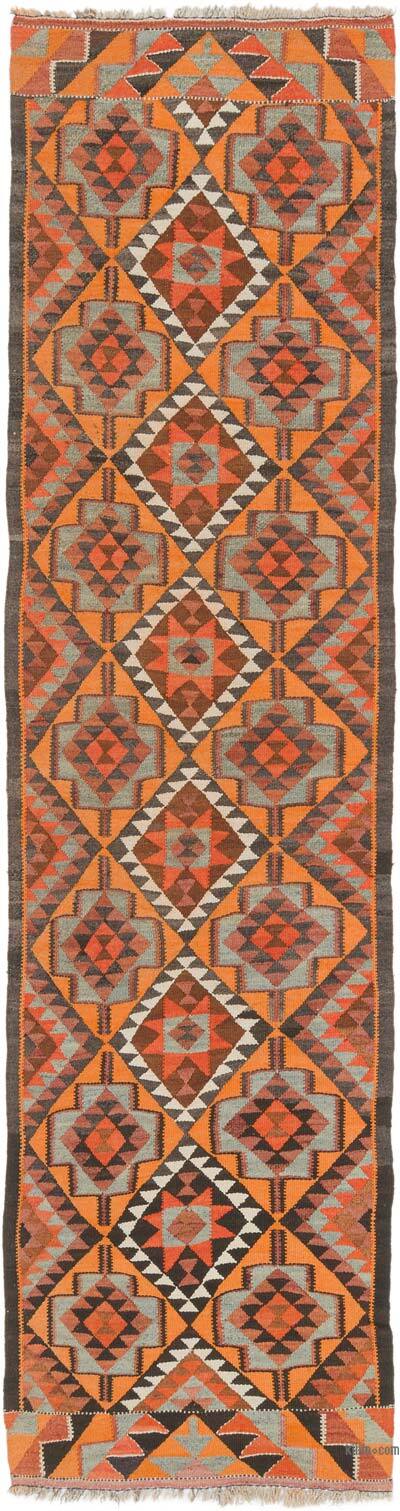Alfombra Kilim Tribal Vintage - 84 cm x 315 cm