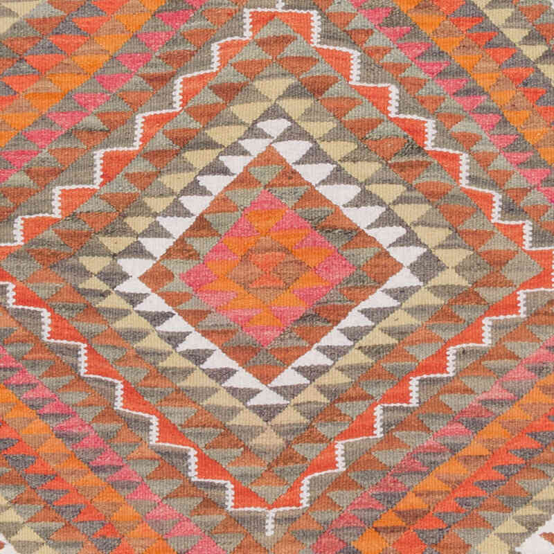Vintage Tribal Kilim Runner - 3' 1" x 10' 4" (37" x 124") - K0077240