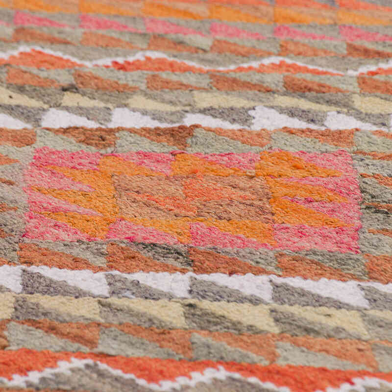 Vintage Tribal Kilim Runner - 3' 1" x 10' 4" (37" x 124") - K0077240