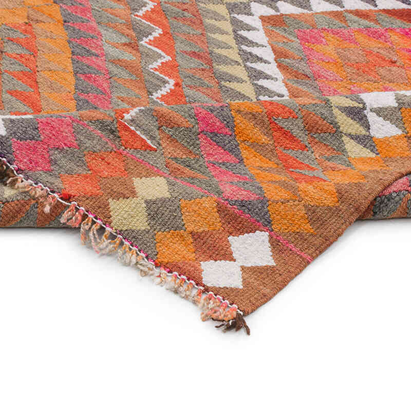 Vintage Tribal Kilim Runner - 3' 1" x 10' 4" (37" x 124") - K0077240