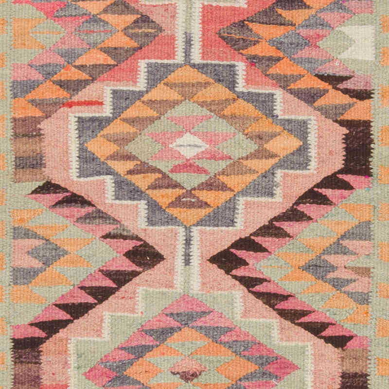 Vintage Anadolu Kilim Yolluk - 90 cm x 320 cm - K0077241