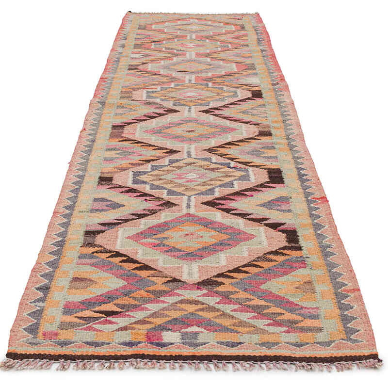 Vintage Anadolu Kilim Yolluk - 90 cm x 320 cm - K0077241