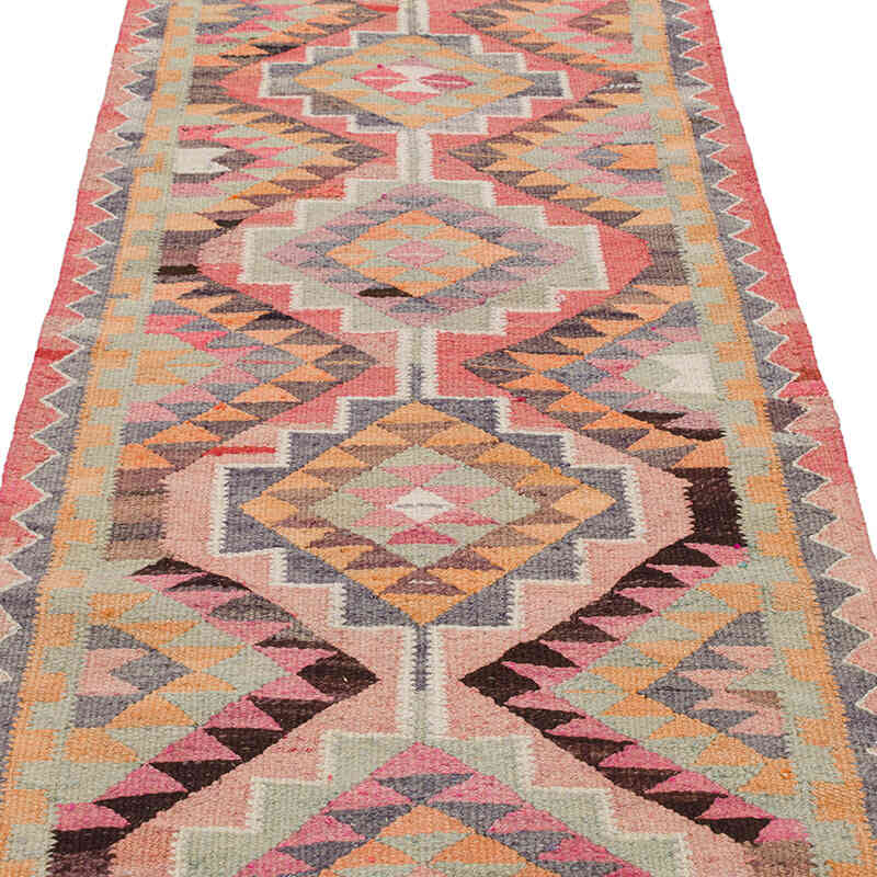 Vintage Anadolu Kilim Yolluk - 90 cm x 320 cm - K0077241