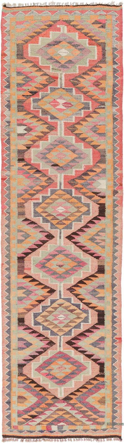 Vintage Tribal Kilim Runner - 2' 11" x 10' 6" (35" x 126")