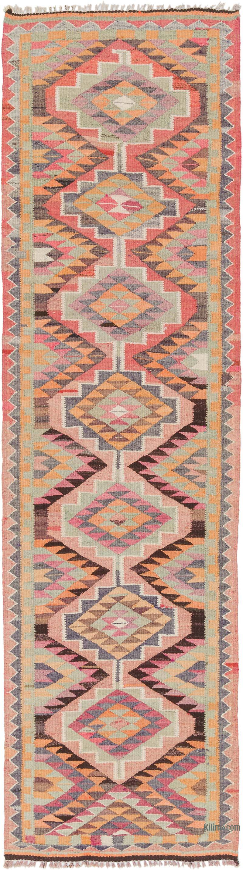 Vintage Anadolu Kilim Yolluk - 90 cm x 320 cm - K0077241