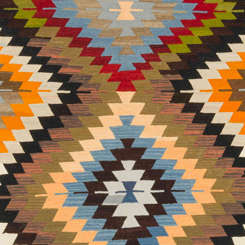 New Turkish Handwoven Kilim Rug - 9' 2" x 10'  (110" x 120") - K0077243