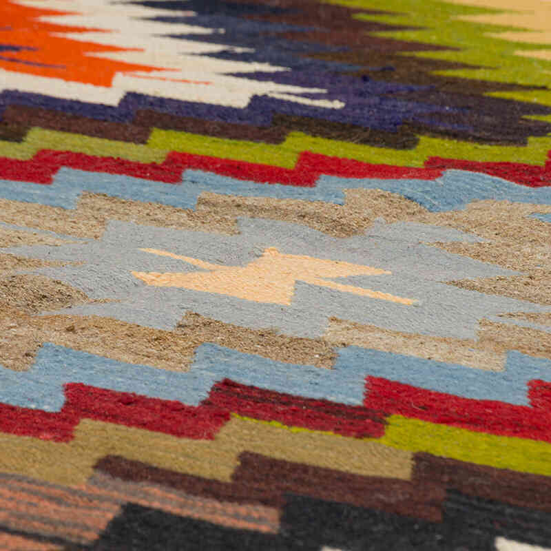 New Turkish Handwoven Kilim Rug - 9' 2" x 10'  (110" x 120") - K0077243