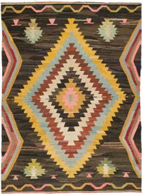 New Turkish Handwoven Kilim Rug - 8' 8" x 11' 10" (104" x 142")