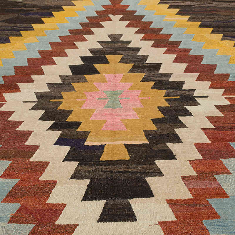 New Turkish Handwoven Kilim Rug - 8' 8" x 11' 10" (104" x 142") - K0077245