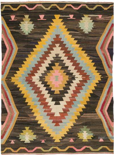 New Turkish Handwoven Kilim Rug - 8' 8" x 11' 10" (104" x 142")