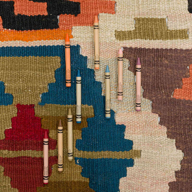 New Turkish Handwoven Kilim Rug - 8' 6" x 11' 4" (102" x 136") - K0077246