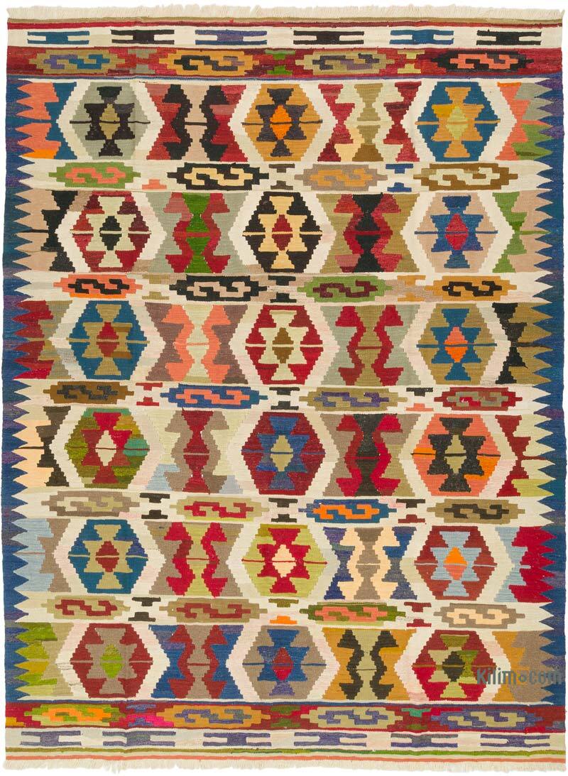New Turkish Handwoven Kilim Rug - 8' 6" x 11' 4" (102" x 136") - K0077246