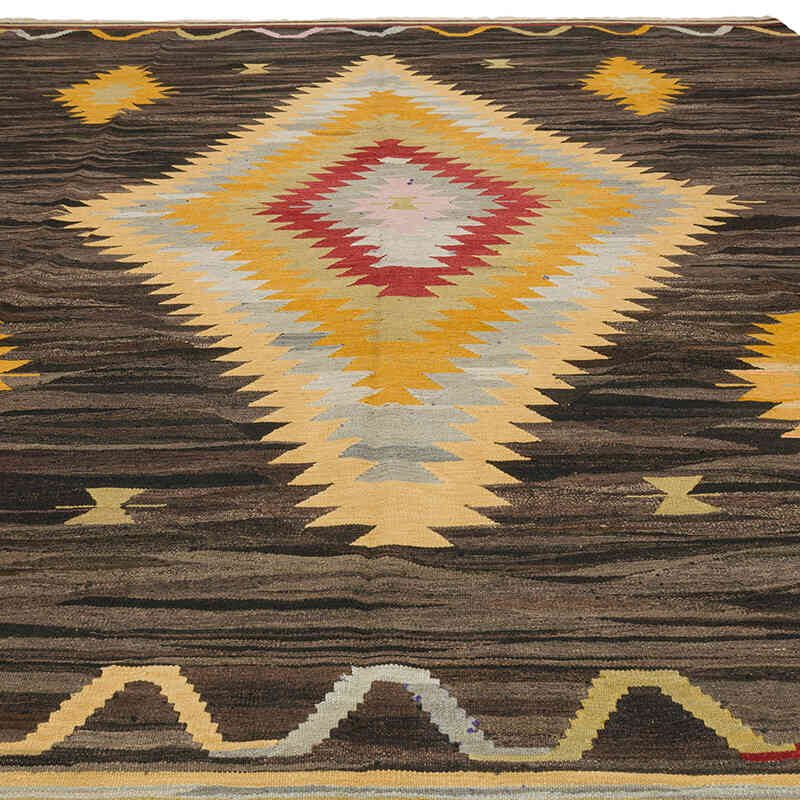 New Turkish Handwoven Kilim Rug - 10' 4" x 12' 6" (124" x 150") - K0077247