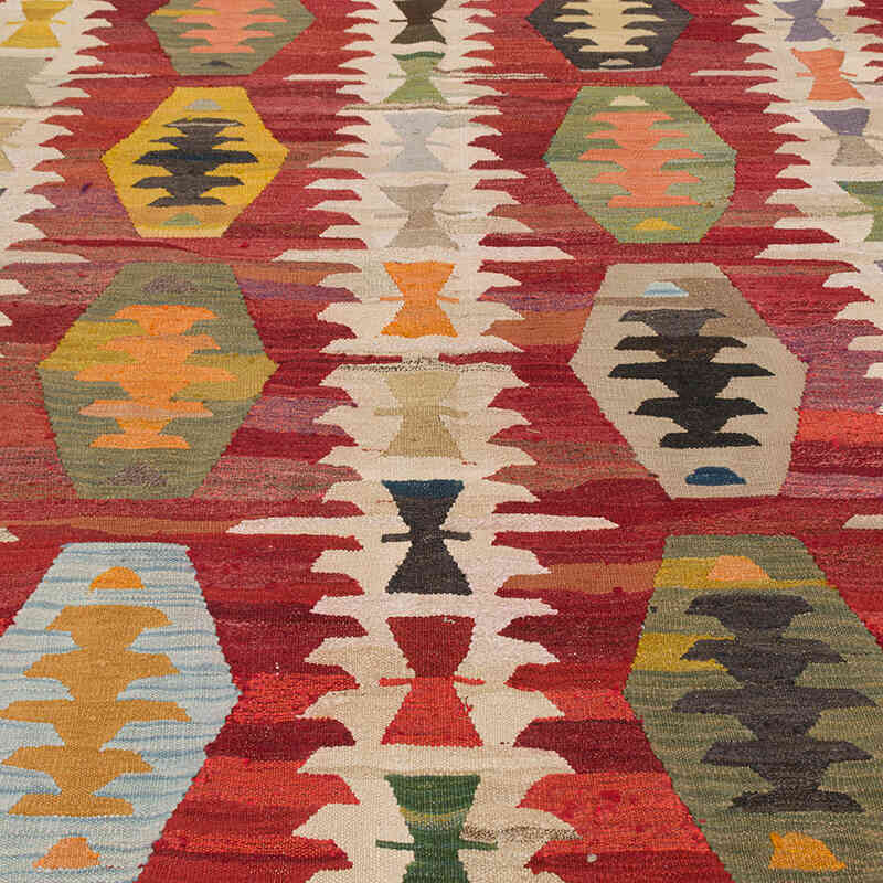 New Turkish Handwoven Kilim Rug - 8' 11" x 11' 2" (107" x 134") - K0077248