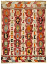New Turkish Handwoven Kilim Rug - 8' 10" x 11' 11" (106" x 143")