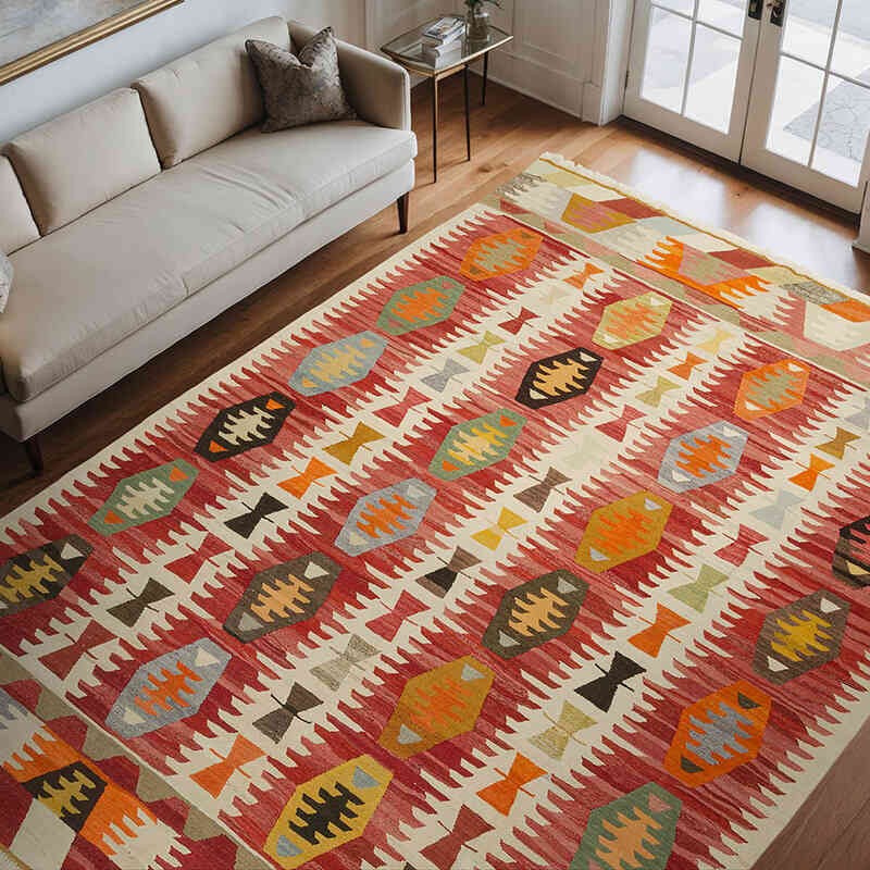 Nueva Alfombra Turca Kilim - 270 cm x 364 cm - K0077249