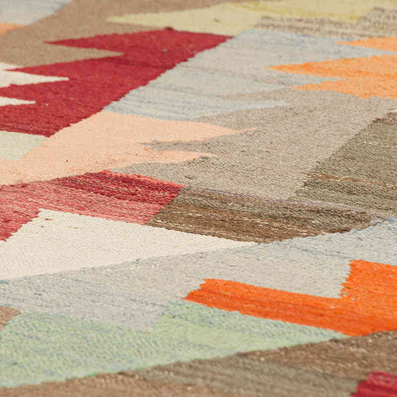 New Turkish Handwoven Kilim Rug - 8' 7" x 11' 10" (103" x 142") - K0077251