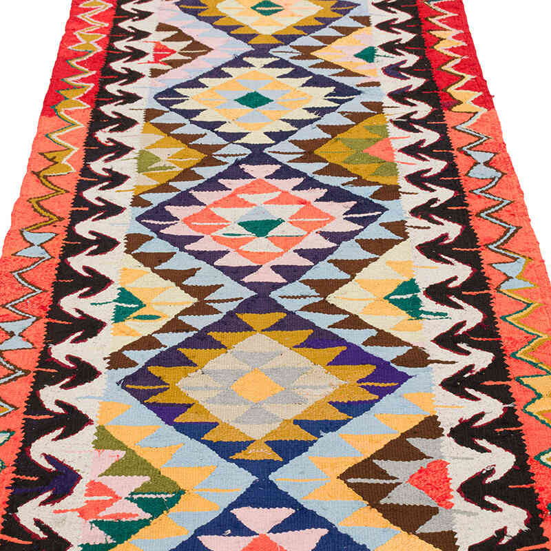 Alfombra Kilim Tribal Vintage - 101 cm x 270 cm - K0077259