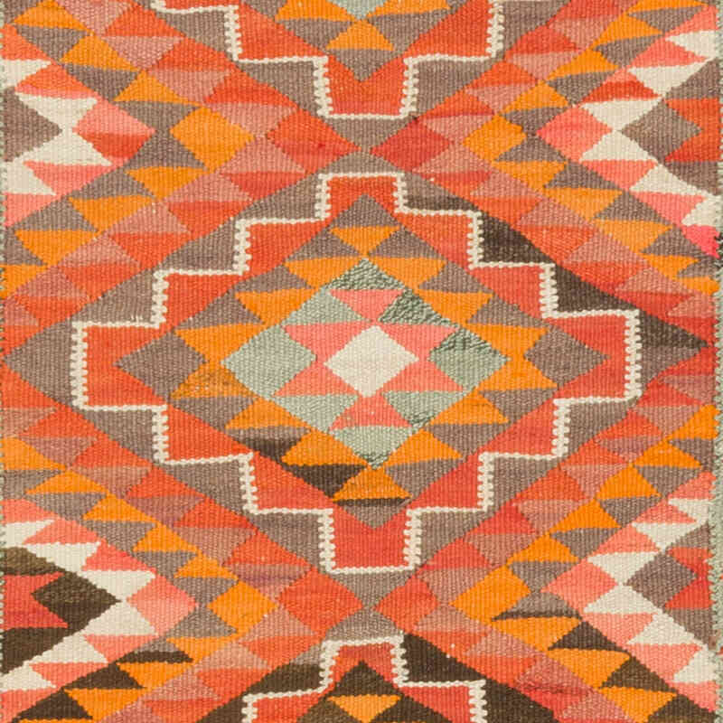 Vintage Anadolu Kilim Yolluk - 90 cm x 293 cm - K0077260
