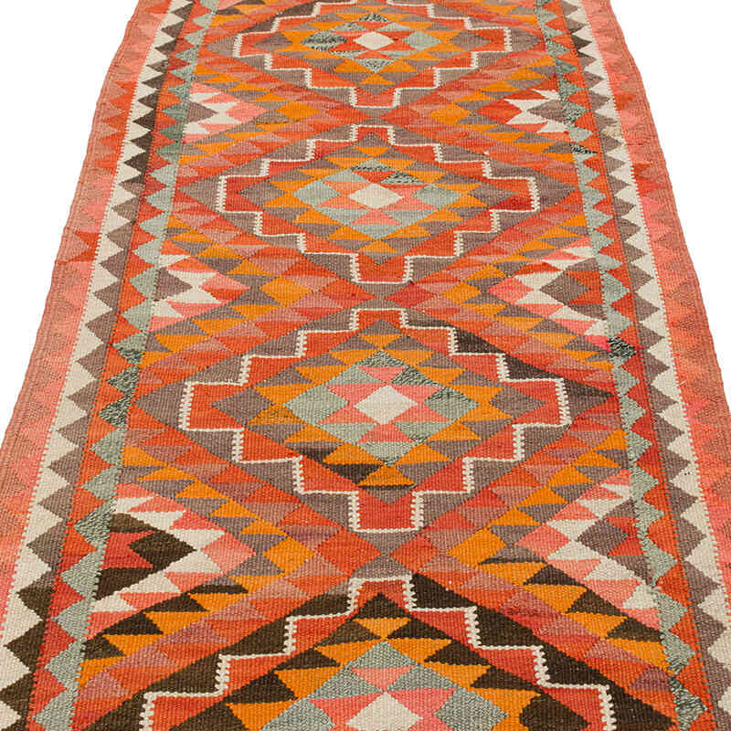 Vintage Anadolu Kilim Yolluk - 90 cm x 293 cm - K0077260